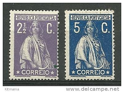 Portugal #211/12 Ceres Mint Hinged - L2457 - Unused Stamps