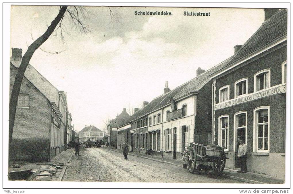 Postkaart / Carte Postale "Scheldewindeke - Statiestraat / Rue De La Station" - Oosterzele