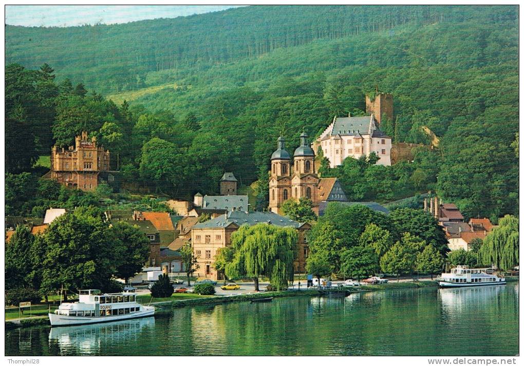 MILTENBERG A. MAIN - Perle Des Mains - Le Bateau "Roland" à Quai - Circulée En 1983, 2 Scans - Miltenberg A. Main