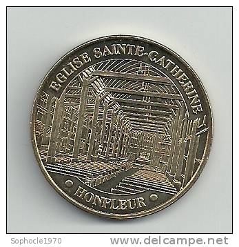 MONNAIE DE PARIS 14 - CALVADOS - HONFLEUR - EGLISE SAINTE CATHERINE - 2010 - SUP à FDC - 15 Grammes - Diamètre 33 M/m - 2010