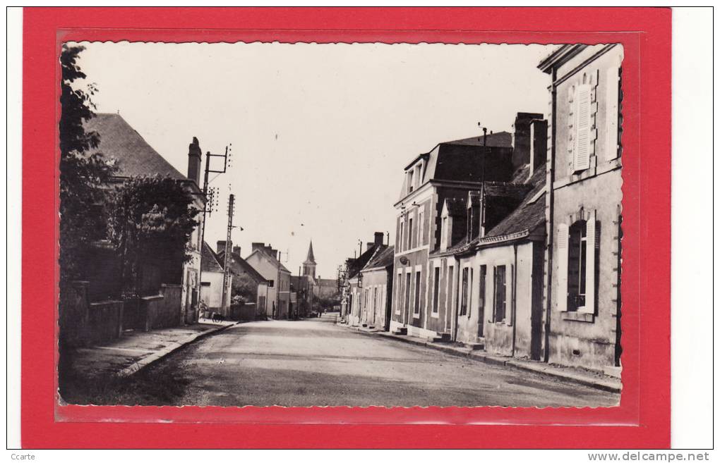 LA FRESNAYE SUR CHEDOUET (72) /CPSM /Le Bourg - La Fresnaye Sur Chédouet