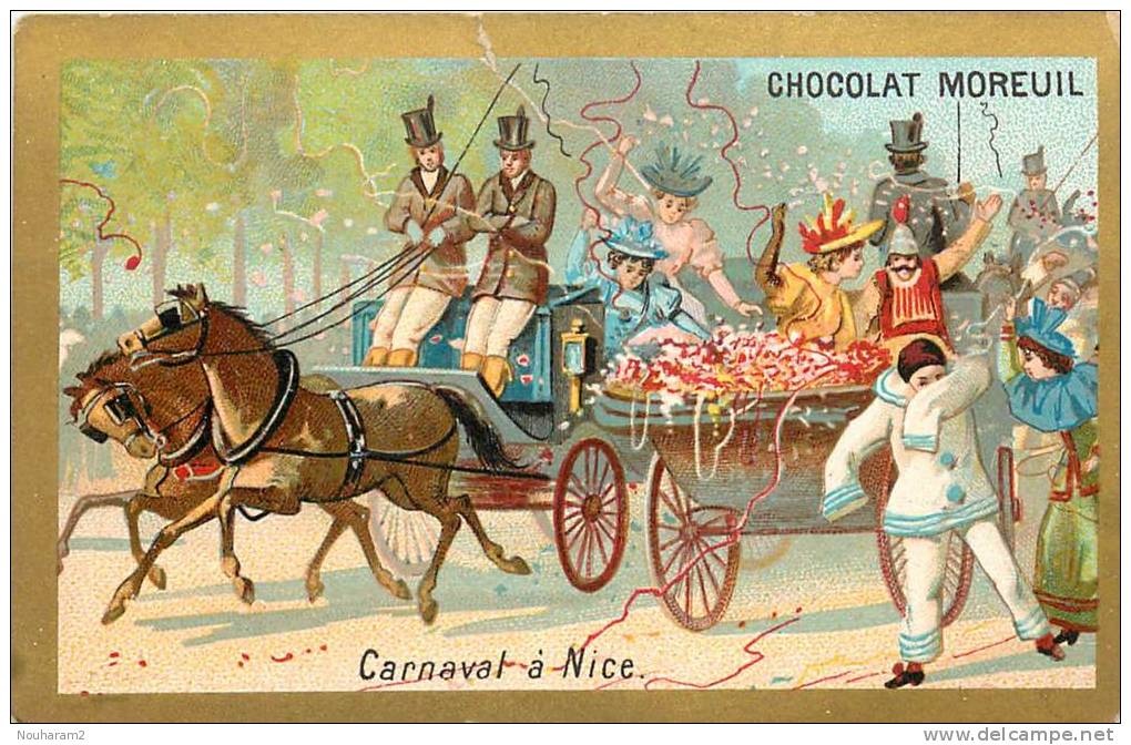 Chromos Réf. 569. Chocolat Moreuil - Carnaval à Nice - Autres & Non Classés