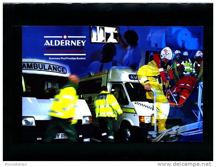 ALDERNEY - 2002  EMERGENCY MEDICAL SERVICES  PRESTIGE BOOKLET   MINT NH - Alderney