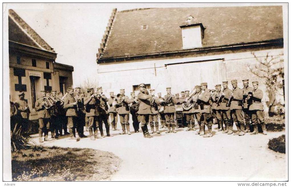 Militär Musikkapelle, Fotokarte 1915, Feldpost, Zensur Stempel + FP -Stempel "K.D.FELD POSTEXPED 18.INF.DIV." - Regimente