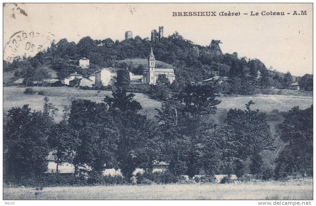 BRESSIEUX.  _  Le Coteau. A La Cime Ancien Chateau Et Ses Tours. - Bressieux