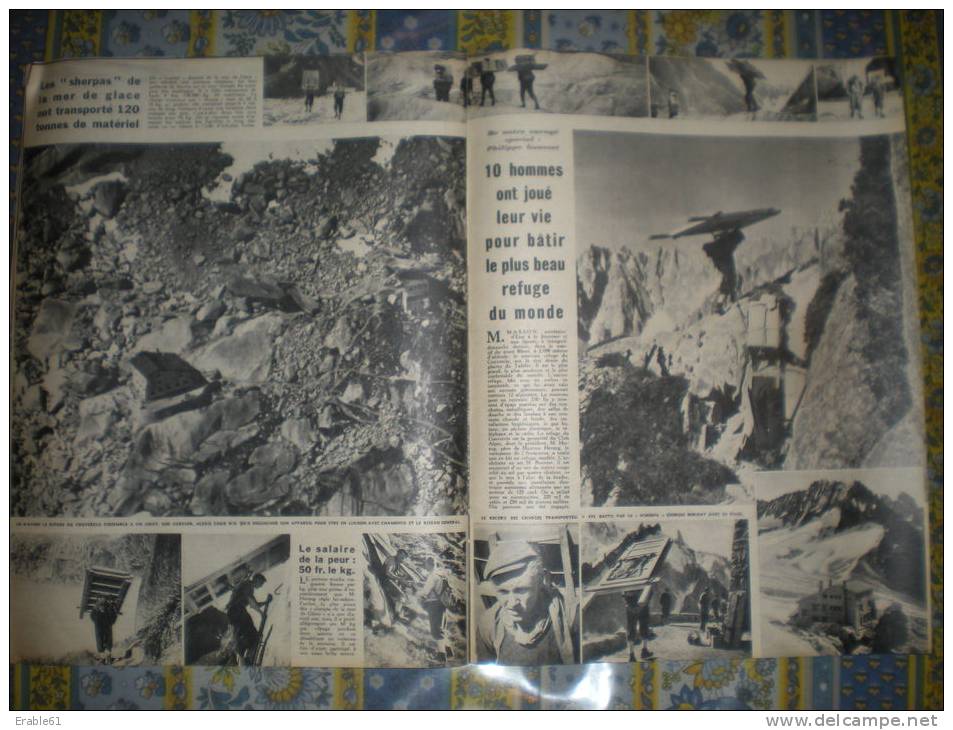 POINT DE VUE 14/08/ 1952 AFRIQUE LURS DOMINICI NEUFCHATEL CAMPING ARGENTINE EVA PERON MONT BLANC MER GLACE HELSINKI MODE