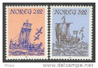 Norvège / Norwegen /  Norway  1983 : Mi. 891/892 ** - Segelboote / Bateaux à Voile / Sailing Boats . . L2909 - Nuovi