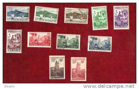 Comores - Colonie  Française - YT N°1 à 11 - Unused Stamps