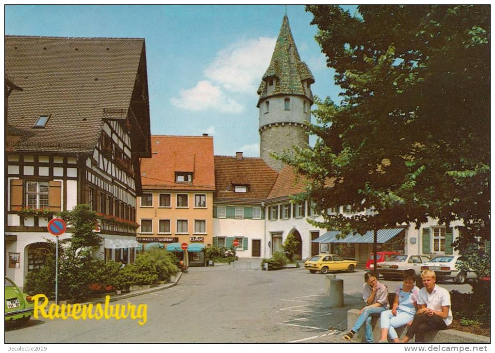 BR54119 Ravensburg Partie Am Grunen Turm   2 Scans - Ravensburg