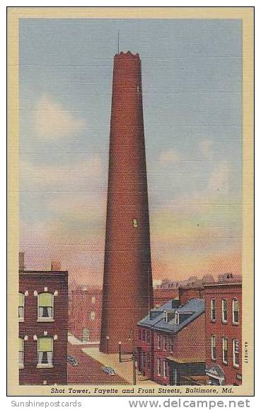 Maryland Baltimore Shot Tower Fayette And Front Streets - Baltimore