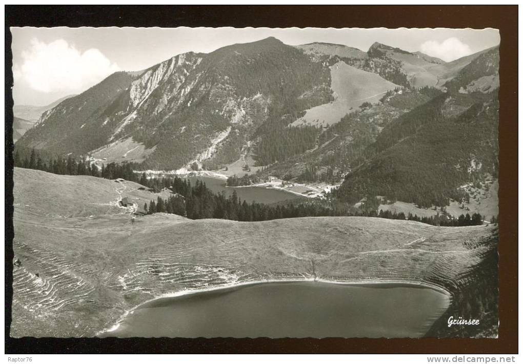 CPSM  Non écrite Allemagne Grünsee Und SPITZINGSEE Gegen Jügerkamp Und Aiplspitz - Schliersee