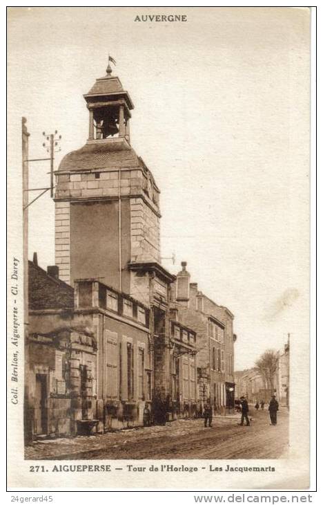 CPSM AIGUEPERSE (Puy De Dome) - Tour De L'Horloge Les Jacquemarts - Aigueperse