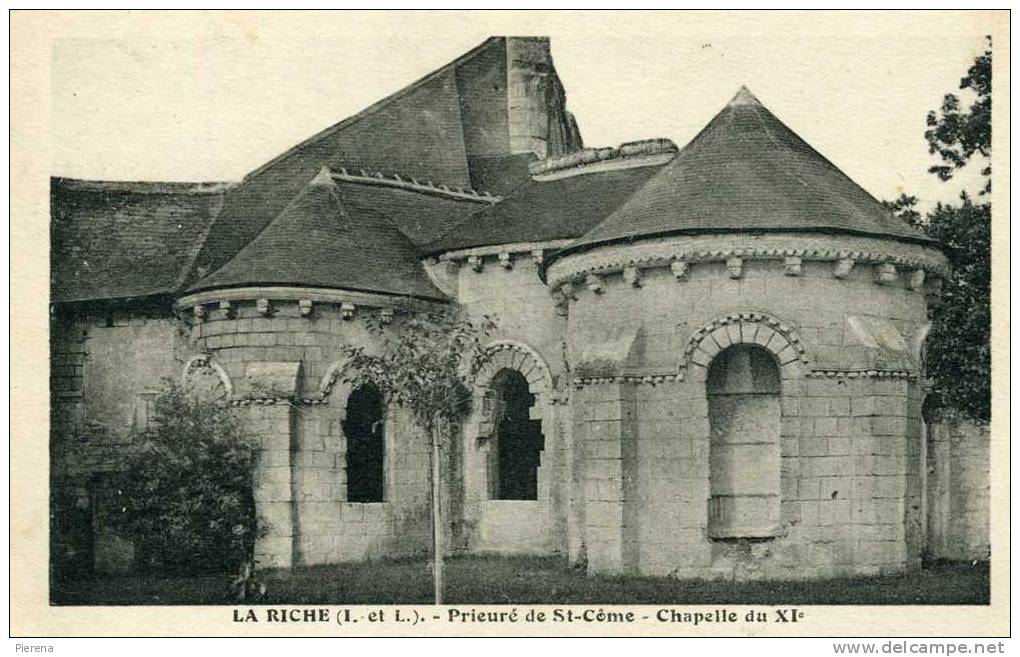 37 69 La Riche Prieuré De St-Côme Chapelle Du XI° - La Riche