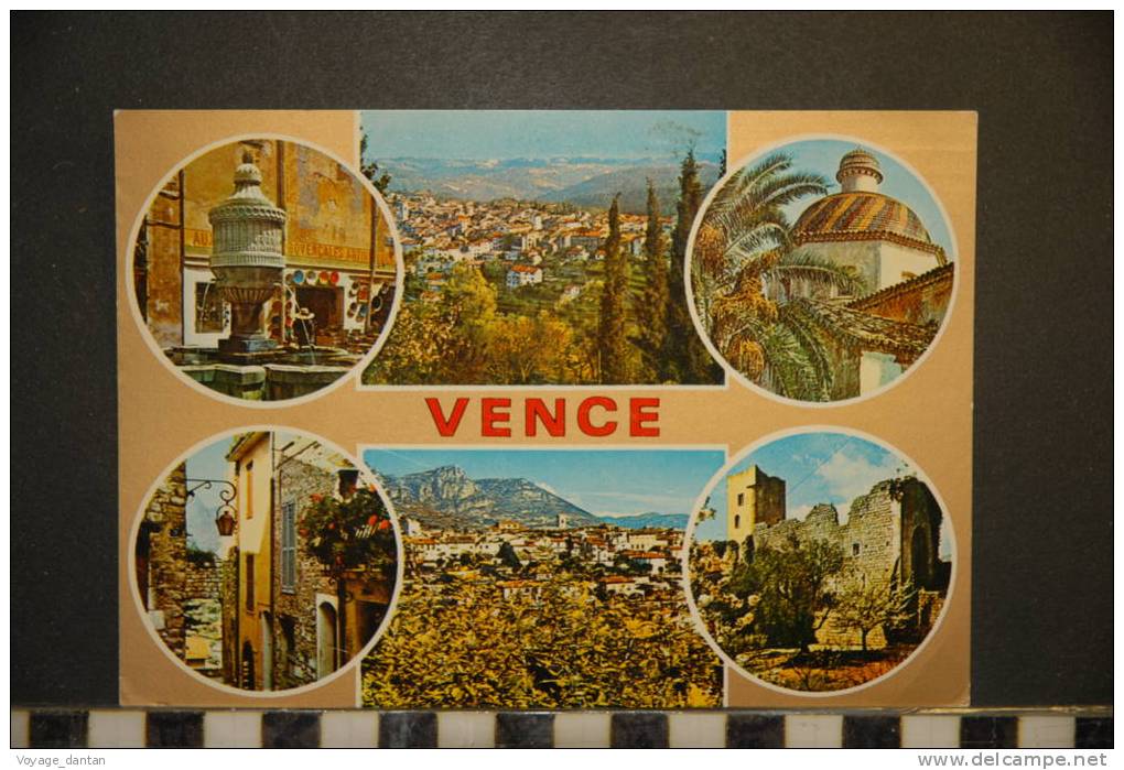 CP, 06, LOT DE 2 CP Saint Paul De Vence Vue Generale + Souvenir De Vence Multivues - Vence