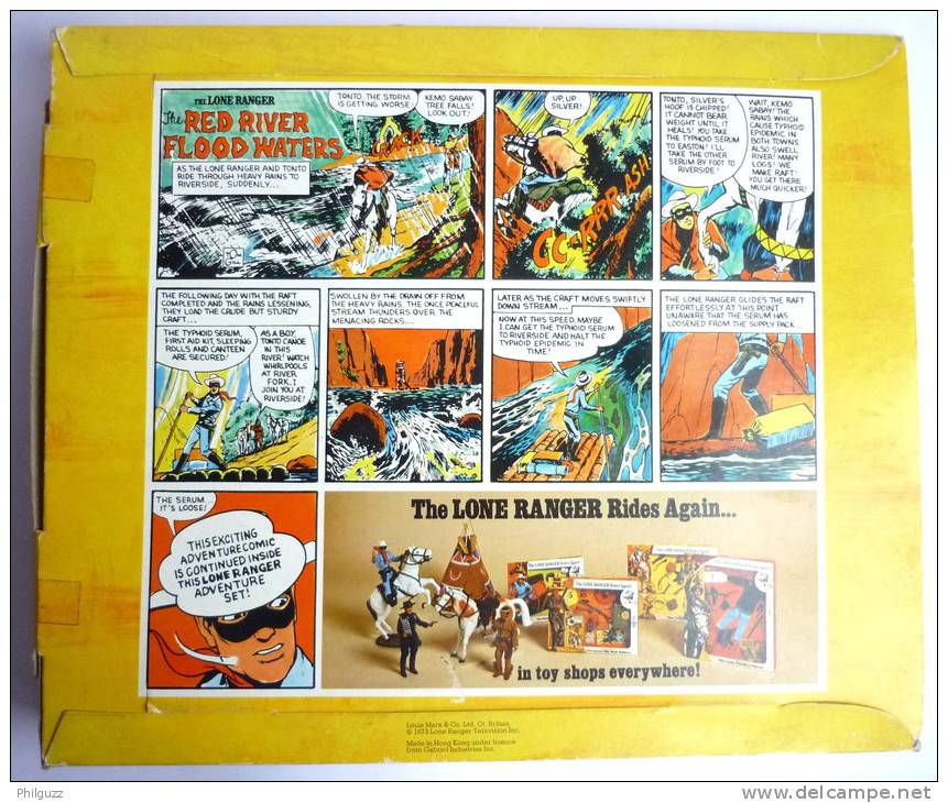 LONE RANGER - THE RED RIVER FLOODWATERS - MARX TOY En Blister - Other & Unclassified