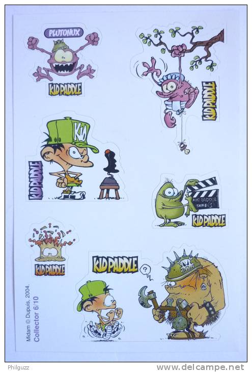 PLANCHE D'AUTOCOLLANTS - 2004 KID PADDLE 6/10 -  Autocollant - Stickers