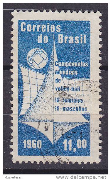 Brazil 1960 Mi. 992     11.00 Cr Volleyball-Weltmeisterschaften - Oblitérés