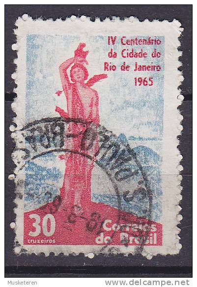 Brazil 1965 Mi. 1072     30 Cr Rio De Janeiro Schutzpatron Der Stadt : Der Heillige Sebastian Bucht Von Guanabara - Oblitérés