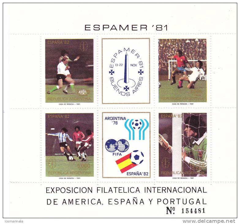 ARGENTINA   YVERT  HB/28    MNH  ** - Blokken & Velletjes