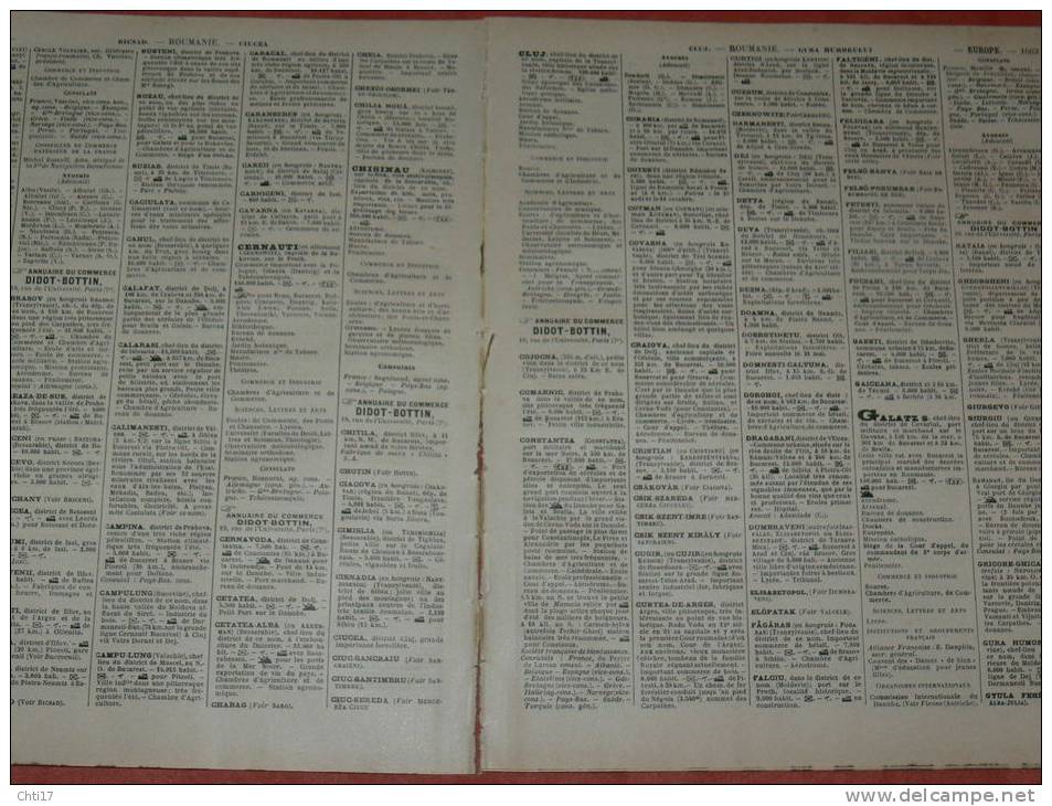 ROUMANIE BUCAREST BRAILA GALATZ TIMISOARA   EXTRAIT ANNUAIRE BOTTIN PROFESSIONS 1934 INDUSTRIELS COMMERCES ET METIERS - Annuaires Téléphoniques