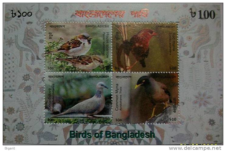 Bangladesh 2010 Birds Ss Mint - Bangladesch