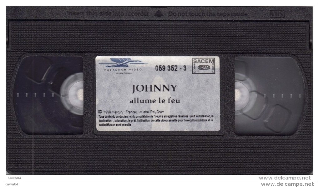 V-H-S  Johnny Hallyday  "  Stade De France 98  " - Konzerte & Musik