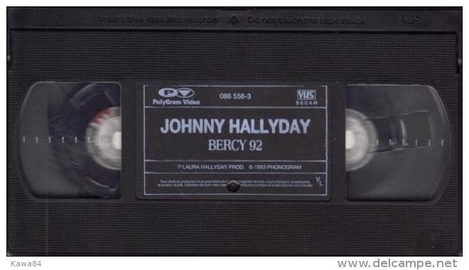 V-H-S Johnny Hallyday / Michel Berger / Beatles / Joe Dassin / Jean-Jacques Goldman " Bercy 92 " - Conciertos Y Música