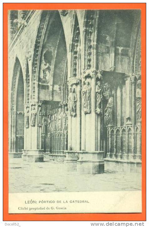 Espagne  "  Leon  "  Portico De La Catedral  " - León