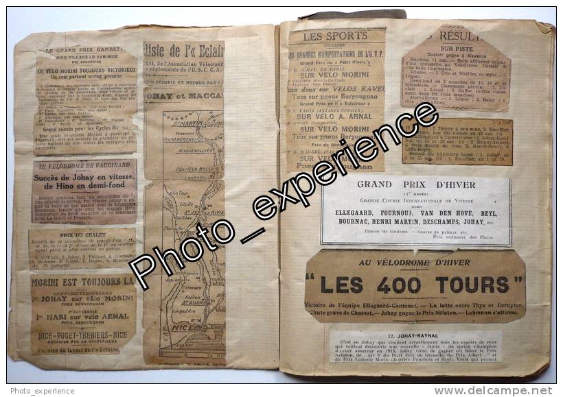 Lot Album Carte Photo Document Cyclisme Sport Vélo Bike Fahrrad 1914 1975 - Cyclisme