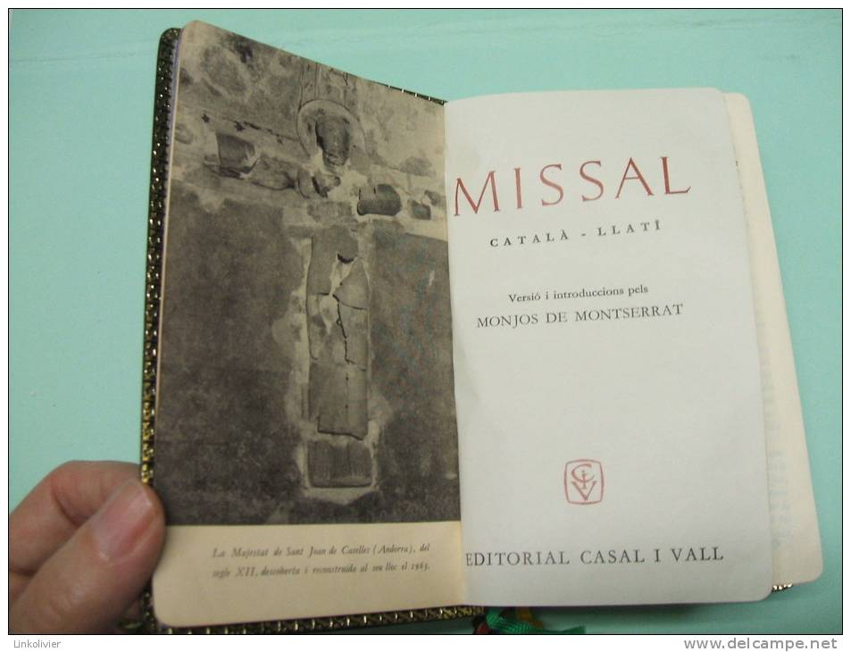 Missel MISSAL Català - Llati - Catalan 1964 - TBE - Cultura