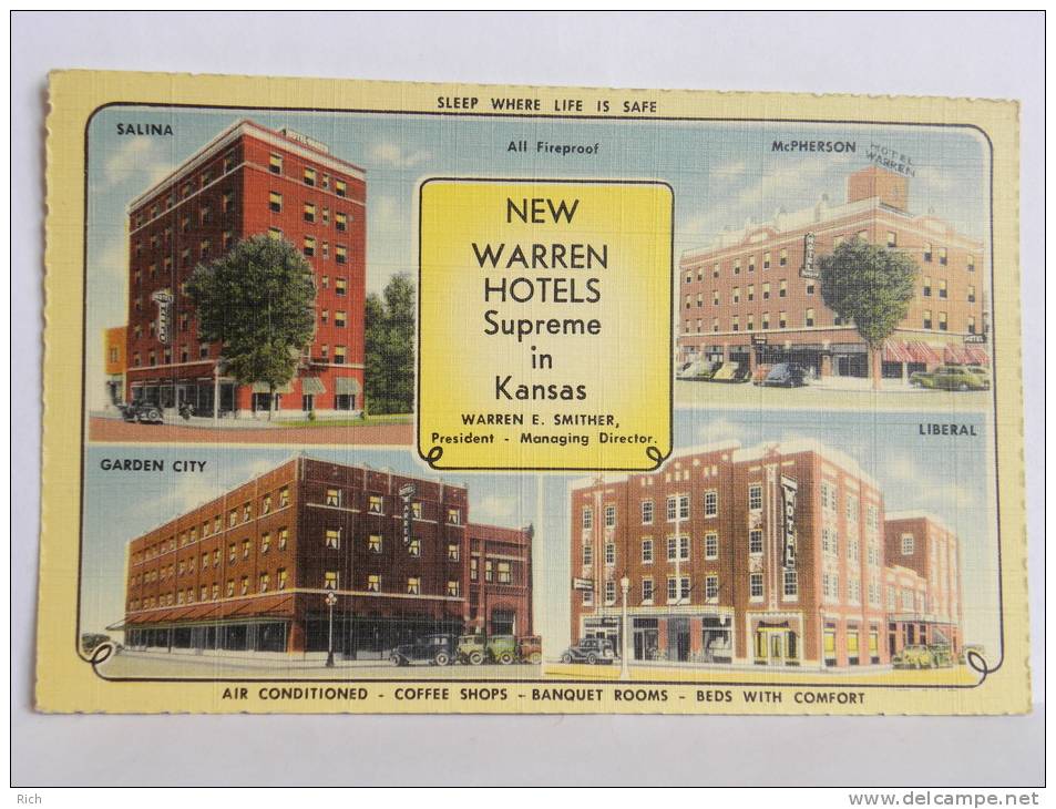 CPSM Etats Unis - New Warren HOTELS Supreme In Kansas - Warren E. SMITHER - Andere & Zonder Classificatie