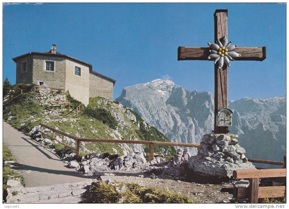 CRISTIAN CROSS WITH EAGLE MOUNTAINS KEHLSTEIN,POSTCARD VERY RARE,PERFECT CONDITION,USED, REPUBLIK OSTRREICH - Monuments