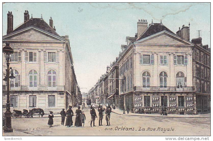 21834 -six 6 Cpa -ORLEANS -souvenir -rue Jeanne Arc - Nef - Entree Pont Royal -rue Royale -caserne Chatillon Artillerie - Orleans