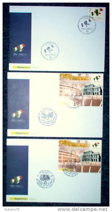 LOTTO BUSTE MARCOFILIA E FDC - 150° ANNIVERSARIO UNITA' D'ITALIA - - Collections