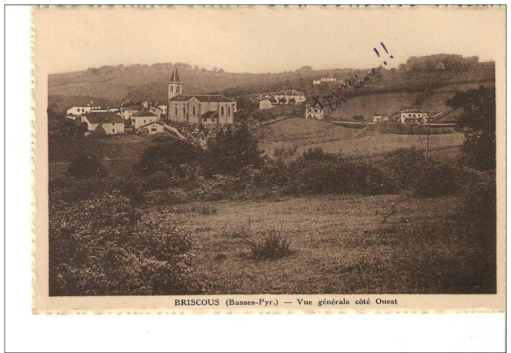 BRISCOUS Vue Générale Coté Ouest - Autres & Non Classés