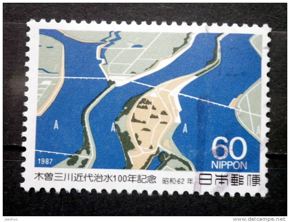 Japan - 1987 - Mi.nr.1748 - Used - 100 Years Of Regulating Rivers Kiso, Nagara And Ibo - Used Stamps