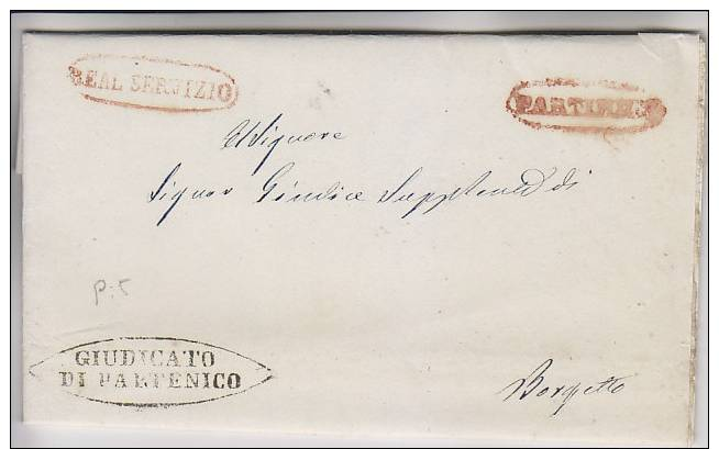 Prefilatelica Partinico 1858 ( O 1838 ) Sicilia - 1. ...-1850 Prefilatelia