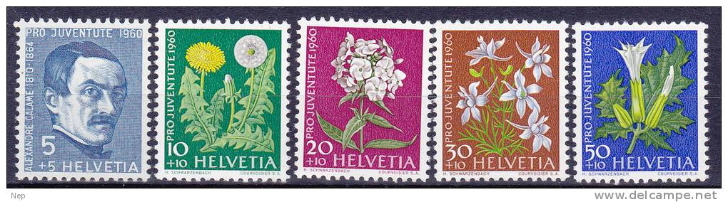 ZWITSERLAND - Michel - 1960 - Nr 722/26 - MNH** - Unused Stamps