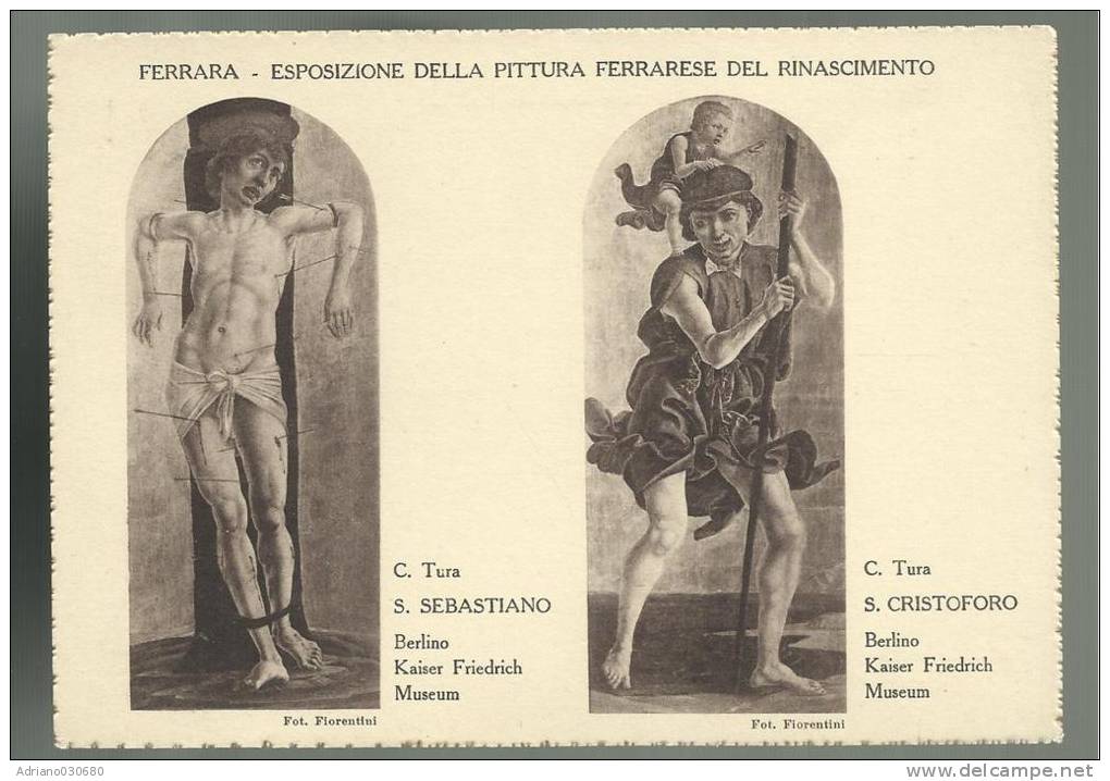 Ferrara Esposizione Della Pittura Ferrarese 1933 1934 San Sebastiano E San Cristoforo - Altri & Non Classificati