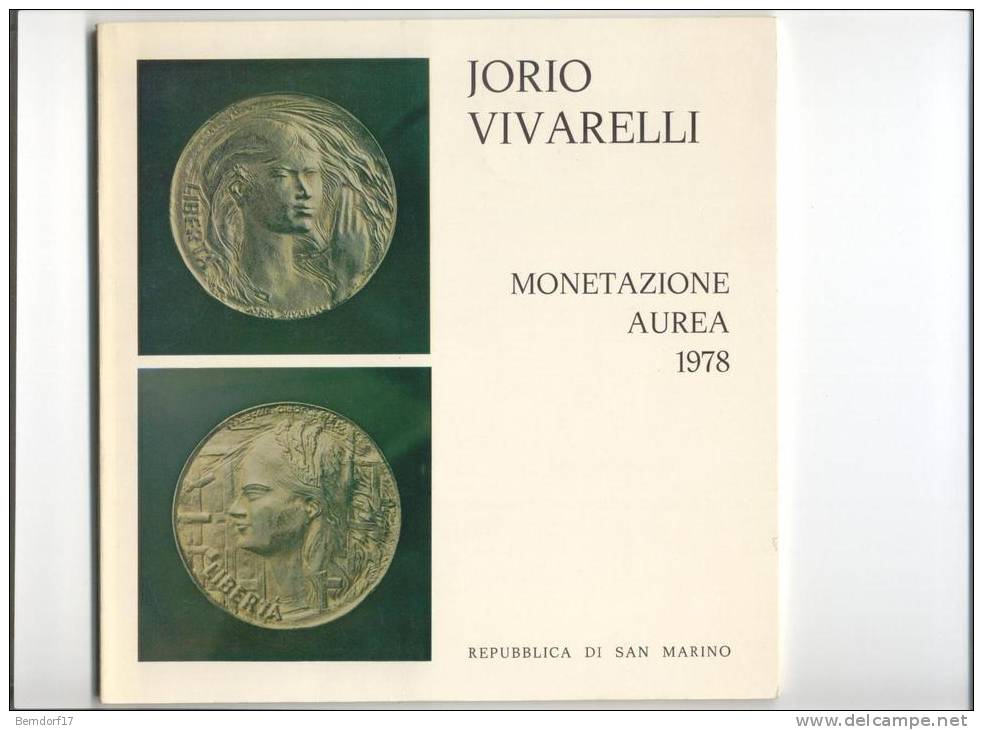 SAN MARINO - JORIO VIVARELLI - MONETAZIONE AUREA 1978 - Kunst, Architektur