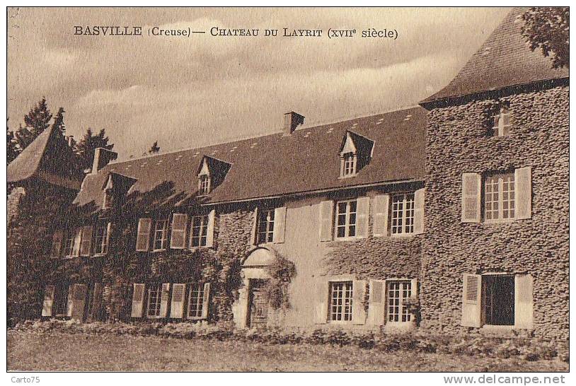 Basville 23 - Château Du Layrit -  Oblitération - Autres & Non Classés