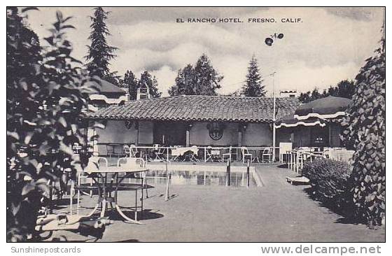 California Fresno El Rancho Hotel Artvue - Fresno