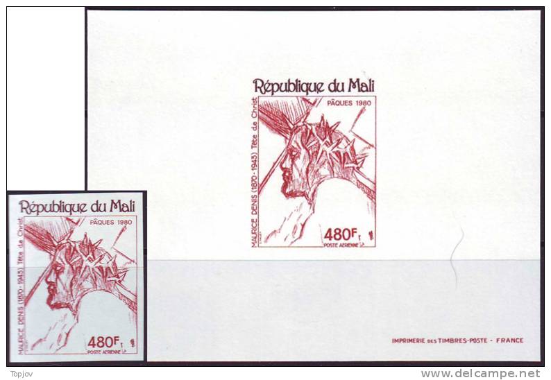 MALI - EASTER - ART - M.DENIS - CHRIST - IMPERF.  LUX  BL.- MNH - 1980 - Easter