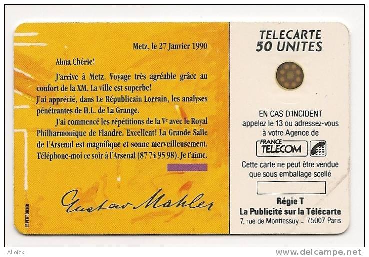 F98  Gustav MAHLER  Neuve  Dans Son Encart De Sept Cartes Postales  Neuve - 1990