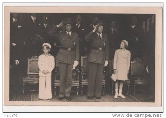 Famille Royale De Belgique - Carte Photo - Familles Royales