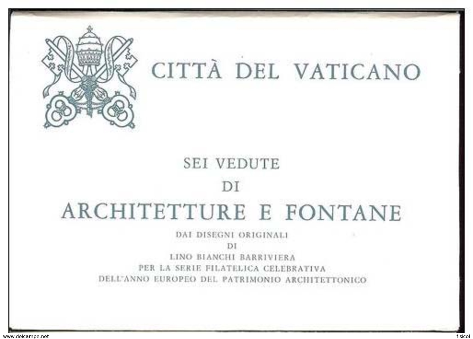 1975 - VATICAN  - FONTANE DEL VATICANO - 6 CARTOLINE - Entiers Postaux