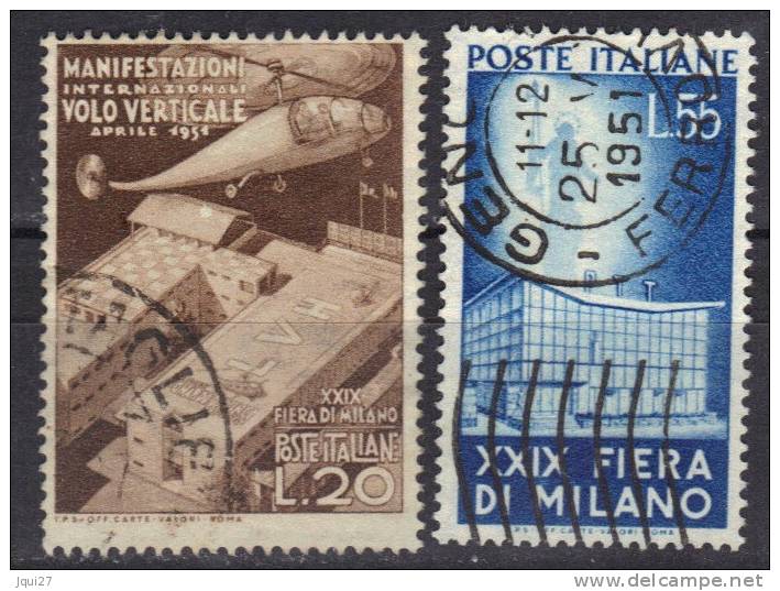 Italie N° 595-596 - 1946-60: Gebraucht