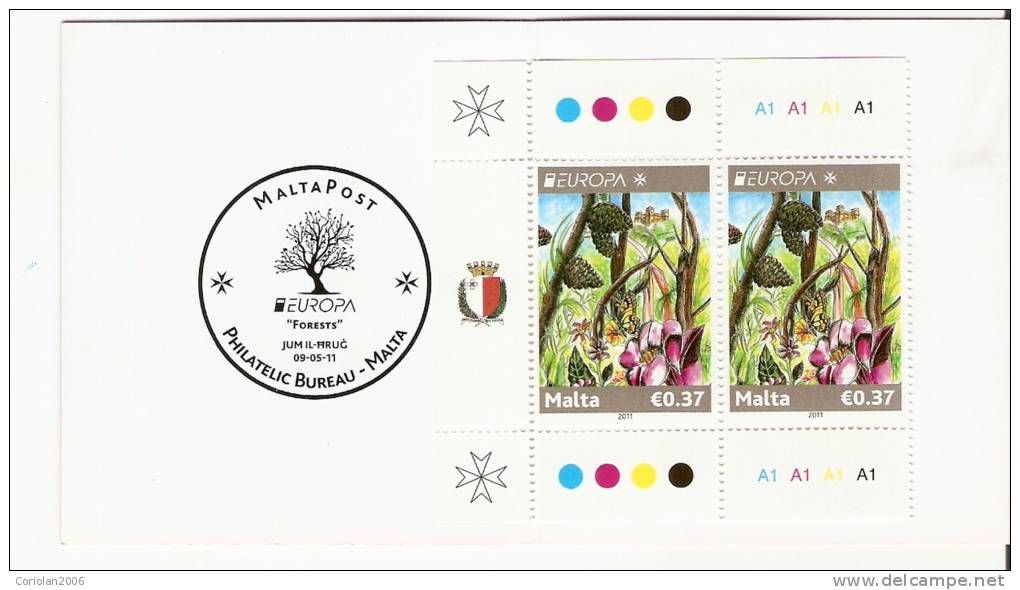 Malta 2011 / Europa /  Booklet With 2 Stamps - 2011