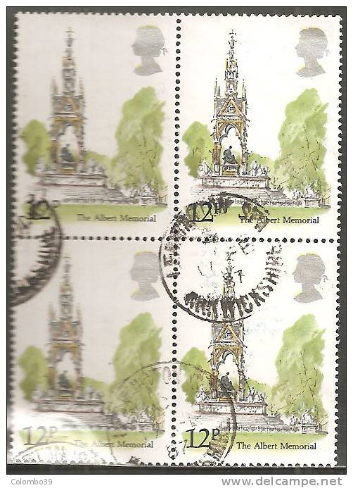 Gran Bretagna 1980 Usato - Mi. 837 Quartina - Used Stamps