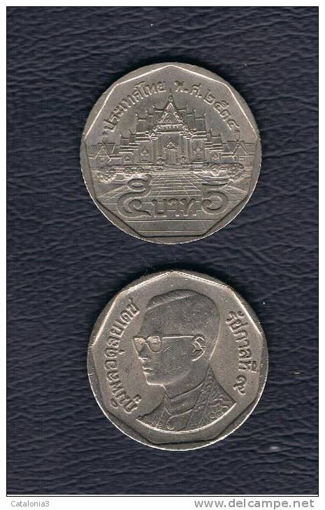 TAILANDIA -  5 Baht   KM219 - Tailandia